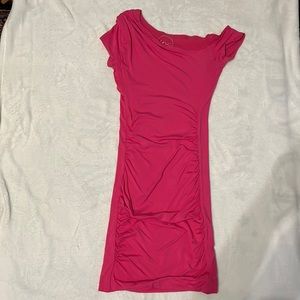 Fitted pink dress